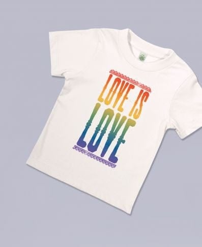 Love Is Love Kids Organic Cotton Shirt