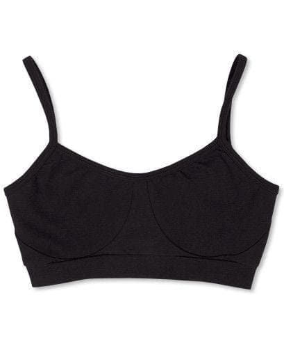 Organic Cotton Bralette: Black womens  at Biddle and Bop