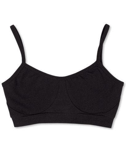 Organic Cotton Bralette: Black