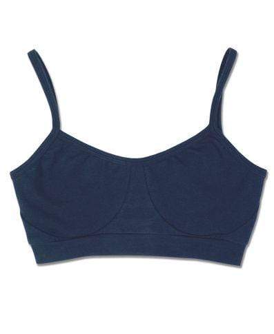 Organic Cotton Bralette: Navy