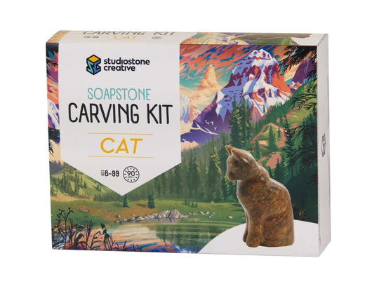 Soapstone Carving Kit: Cat