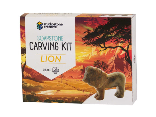 Soapstone Carving Kit: Lion