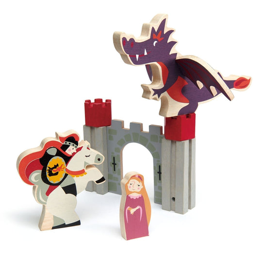 Knight and Dragon Tales Wooden Playset