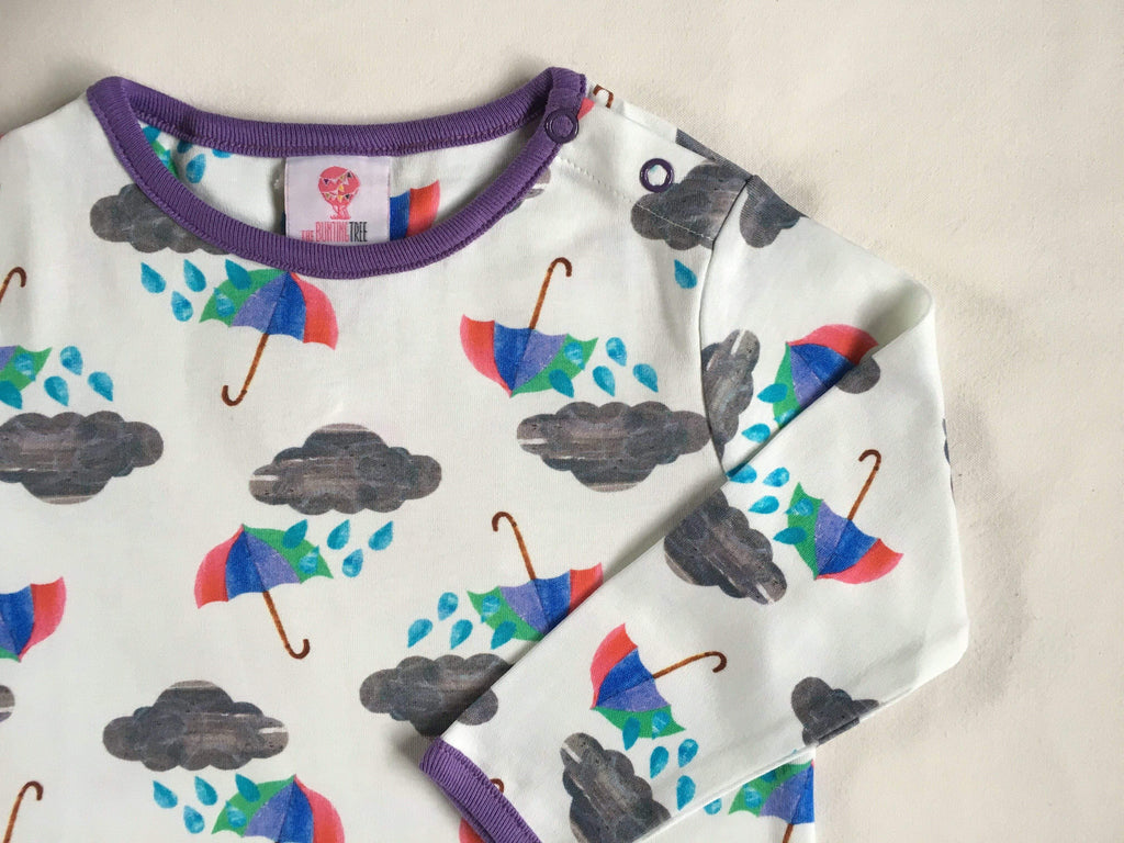 Brollies and Blizzards: Organic Children's Long Sleeve Top Clothing  at Biddle and Bop