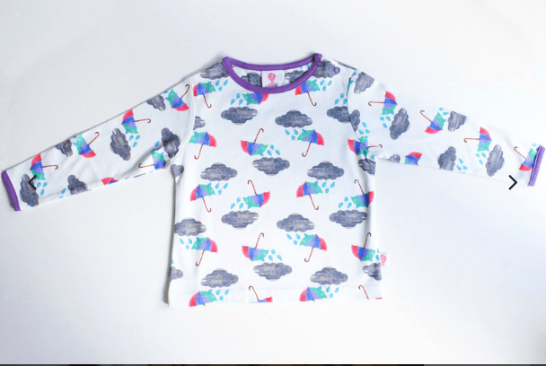 Brollies and Blizzards: Organic Children's Long Sleeve Top Clothing  at Biddle and Bop