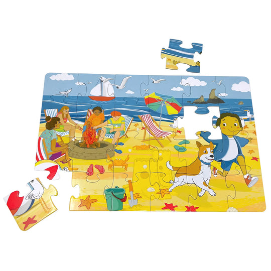 Upbounders® Low Tide at Ocean Beach - 24 Piece Jumbo Puzzle