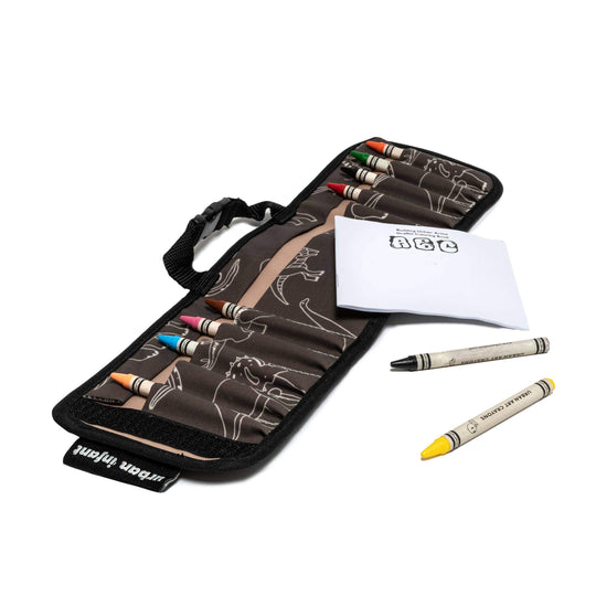Travel Crayon Wallet - Dinosaurs