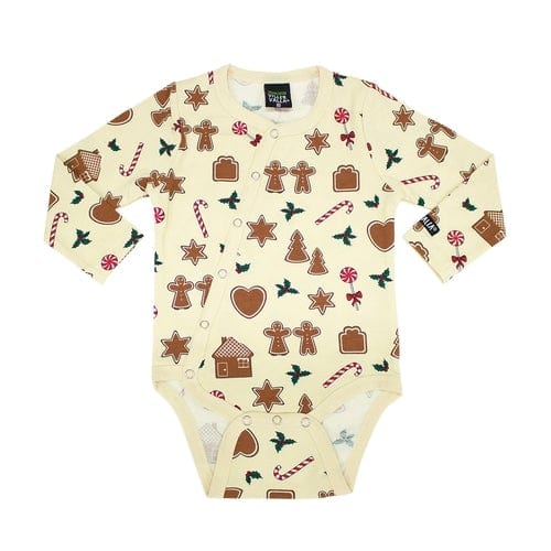 Baby Bodysuit in Gingerbread Oat