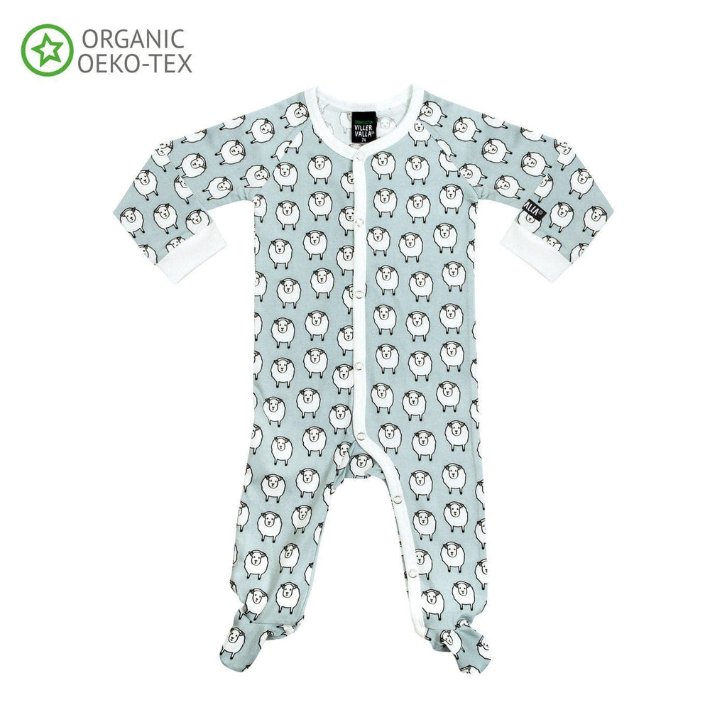 Footed Pajamas Sheep Newborn Steel Blanket  at Biddle and Bop