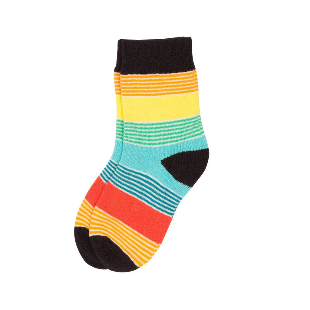 Socks: Multistripe Sparrow Socks  at Biddle and Bop