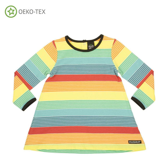 Long Sleeve Tunic Dress: Sparrow Stripe