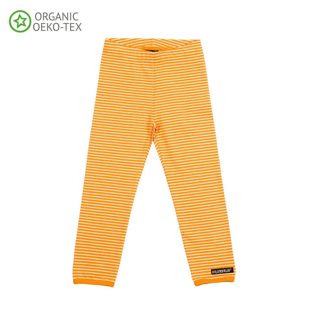 Leggings Stripe Tangerine Clothing  at Biddle and Bop