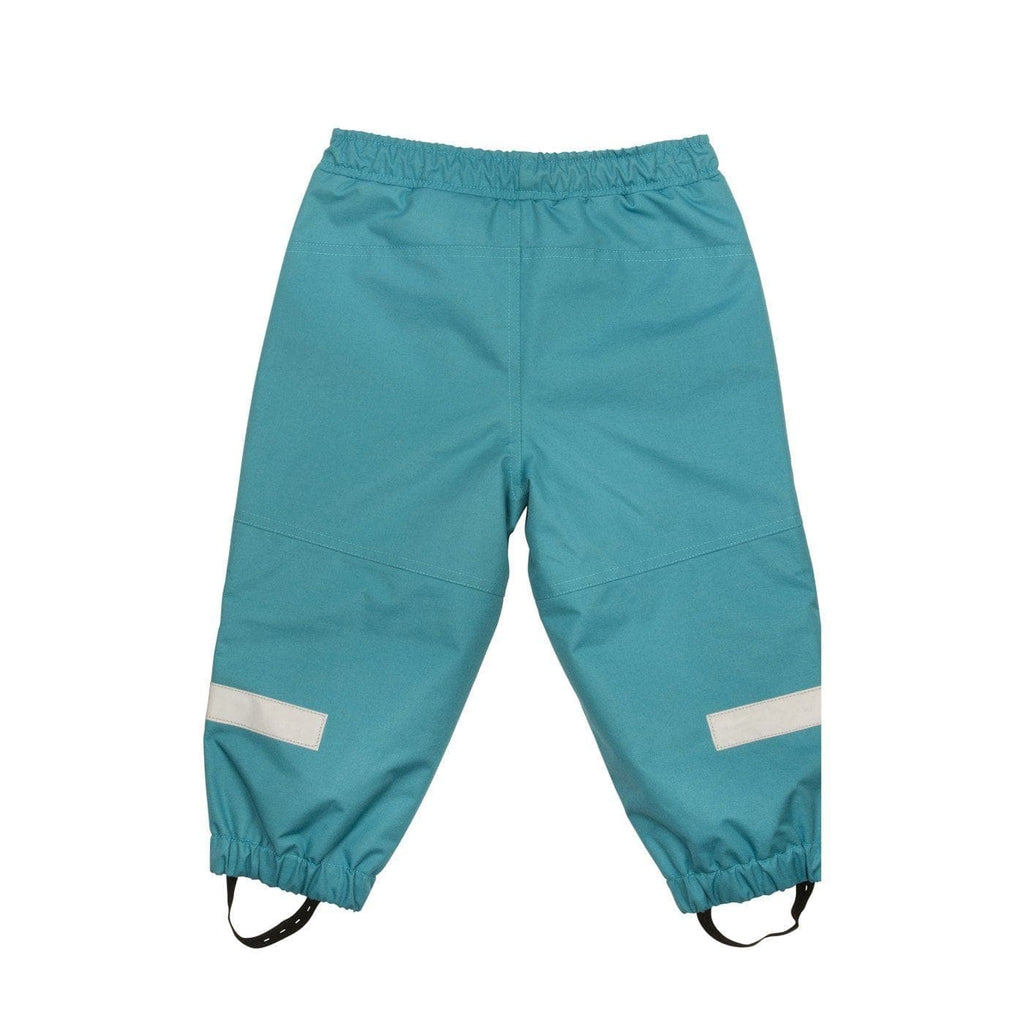 Hard Shell Waterproof Pant: Lake Blue Gear  at Biddle and Bop