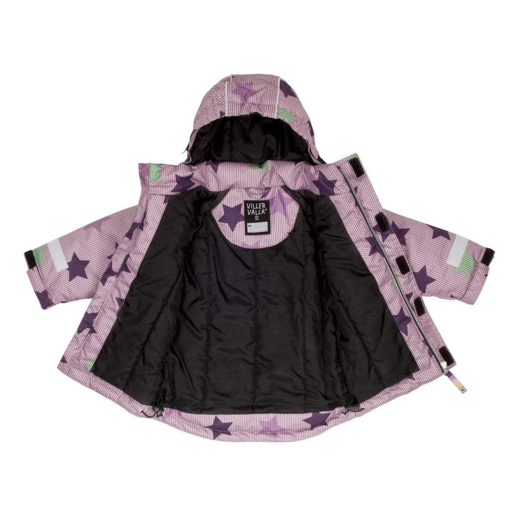 Winter Waterproof Insulated Jacket: Orchid Star All Weather Gear  at Biddle and Bop