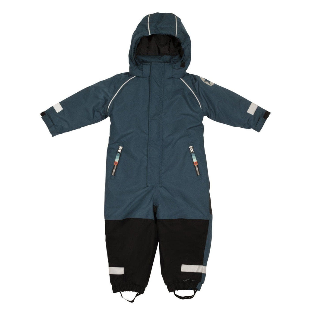 Winter Waterproof Overall Suit: Dark Sea Blue All Weather Gear  at Biddle and Bop