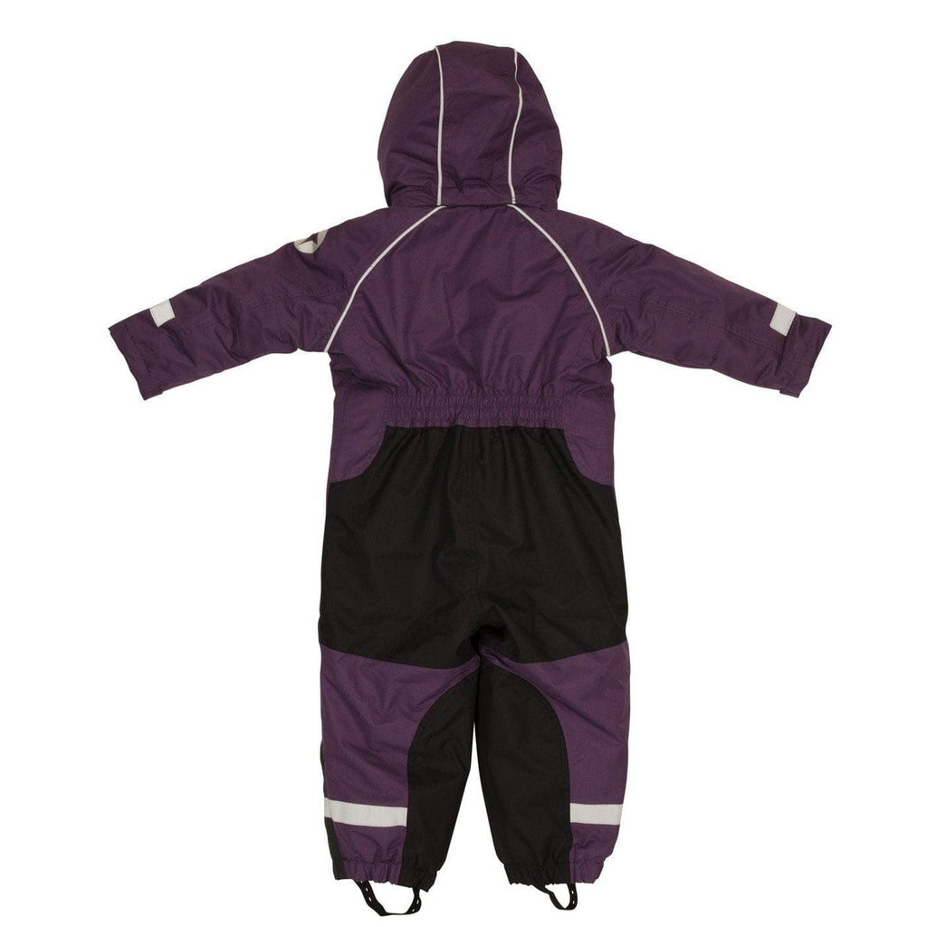 Winter Waterproof Overall Suit: Grape All Weather Gear  at Biddle and Bop