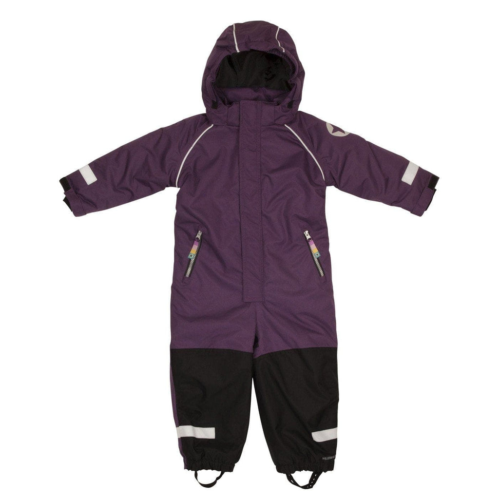 Winter Waterproof Overall Suit: Grape All Weather Gear  at Biddle and Bop
