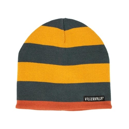 Winter Fleece Lined Knit Hat: Saffron / Honey